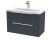 800mm Wall Hung 2 Drawer Vanity & Basin 1 - Hudson Reed DFF1495A Black, Black colour ,image 1