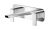 Wall Mounted 3 Tap Hole Basin Mixer With Plate - Nuie WIN350 Chrome, Chrome colour ,image 1