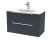 800mm Wall Hung 2 Drawer Vanity & Basin 2 - Hudson Reed DFF1495B Black, Black colour ,image 1