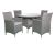 Nevada Grey 4 Seater Kd Round Dining Set, Grey colour ,image 1