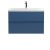 Urban Blue 800mm Wall Hung 2-Drawer Vanity Unit & Basin 1, Blue colour ,image 3