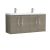 1200mm Wall Hung 4 Door Vanity & Double Basin - Nuie ARN2523F Oak, Oak colour ,image 1