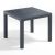 Madrid 900 x 900 Rattan Large Square Dining Table - Anthracite