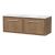 1200mm Wall Hung Single Drawer Vanity with Marble Worktop - Hudson Reed LIL2722CMT2 Oak, Oak colour ,image 1