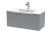 800mm Wall Hung Single Drawer Vanity & Basin 2 - Hudson Reed DFF296B Grey, Grey colour ,image 1