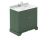 800mm Cabinet & Marble Top (1TH) - Hudson Reed LOF828S Green, Green colour ,image 1