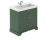 800mm 2-Door Vanity & Classic Basin 1TH - Hudson Reed LOF806 Green, Green colour ,image 1