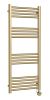 Round Straight Towel Radiator 1200x500 - Hudson Reed MTY860 Brass, Brass colour ,image 1