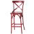 Chia 1160 x 510 Metal Bar Chair - Vintage Red