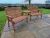 Valley 4 Seat Set 2X2B Angled Tray By Churnet Valley, Wood colour ,image 1