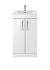 500mm Floor Standing Vanity With Basin 4 - Nuie ATH006G Gloss White, White colour ,image 1