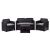 Garda 4 Seat Rattan Sofa and Coffee Table Set - Dark Grey