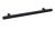 Knurled Bar Handle 160mm - Hudson Reed H021 Matt Black, Black colour ,image 1