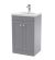 500mm Floor Standing 2 Door Vanity & Basin 1 - Nuie CLC223D Grey, Grey colour ,image 1