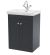 600mm Floor Standing 2-Door Vanity & Basin 1TH - Nuie CLC1425A Black, Black colour ,image 1