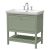 800mm Floor Standing Vanity & Basin 3TH - Hudson Reed BEX827B Green, Green colour ,image 1