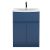 600mm Floor Standing 2 Door/Drawer Vanity Unit & Basin 4 - Hudson Reed URB303G Satin Blue, Blue colour ,image 1
