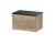 600mm Wall Hung Single Drawer Vanity & Laminate Top - Hudson Reed JNU1822LSB Oak, Oak colour ,image 1