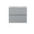 600mm Wall Hung 2-Drawer Vanity Unit & Laminate Worktop - Hudson Reed URB204LBG Satin Grey, Grey colour ,image 1