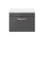 600mm Wall Hung Cabinet With Sparkling White Worktop - Nuie ATH077LSW Gloss Grey, Grey colour ,image 1