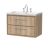 800mm Wall Hung 2-Drawer Vanity with Basin - 3 Tap Hole - Hudson Reed LIL3026M Oak, Oak colour ,image 1