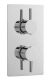 Twin Thermostatic Shower Valve - Nuie QUEV51 Chrome, Chrome colour ,image 1