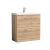800mm Floor Standing 2-Drawer Vanity & Basin 1 - Nuie ARN3035A Oak, Oak colour ,image 1