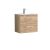 600mm Wall Hung 2-Drawer Vanity & Basin 2 - Nuie ARN3024B Oak, Oak colour ,image 1