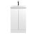 500mm Floor Standing 2-Door Vanity Unit & Basin 1 - Hudson Reed URB107A Satin White, White colour ,image 1