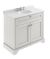1000mm Cabinet & Marble Top (3TH) - Hudson Reed LOF481 Timeless Sand, Grey colour ,image 1