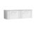 1200mm Wall Hung 2 Drawer Vanity & Worktop - Nuie DPF194W2 White, White colour ,image 1