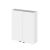 500mm Wall Unit - Hudson Reed OFF155 Gloss White, Grey colour ,image 1