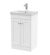 500mm Floor Standing 2 Door Vanity & Basin 3 - Nuie CLC123E White, White colour ,image 1