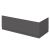 750mm Bath End Panel - Hudson Reed OFF971 Gloss Grey, Grey colour ,image 1