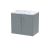 600 Wall Hung 2-Door Vanity & Laminate Worktop - Hudson Reed JNU2323LCM Grey, Grey colour ,image 1