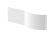 1700mm P shaped front panel - Nuie WBP200 European White, White colour ,image 1
