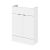 600mm Vanity Unit - Compact - Hudson Reed OFF107 Gloss White, White colour ,image 1