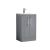 500mm Floor Standing 2 Door Vanity & Basin 4 - Nuie DPF223G Grey, Grey colour ,image 1