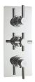 Triple Thermostatic Shower Valve With Diverter - Hudson Reed A3023 Chrome, Chrome colour ,image 1