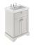 600mm 2-Door Vanity & Classic Basin 3TH - Hudson Reed LOF434 Timeless Sand, Cream colour ,image 1