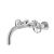 Wall Mounted Basin Mixer - Hudson Reed TIW317 Chrome, Chrome colour ,image 1