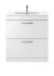 800mm Floor Standing Vanity With Basin 2 - Nuie ATH055B Gloss White, White colour ,image 1