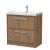 800mm Floor Standing 2-Drawer Vanity with Basin - 1 Tap Hole - Hudson Reed LIL2735E Oak, Oak colour ,image 1