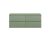 1200 Wall Hung 4 Drawer Unit & Worktop - Hudson Reed URB804W2 Green, Green colour ,image 1