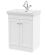 600mm Floor Standing 2-Door Vanity & Basin 1TH - Nuie CLC125A White, White colour ,image 1