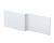 1700mm Square Shower Bath Front Panel - Hudson Reed MOF173 Satin White, White colour ,image 1