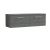 1200mm Wall Hung 2 Drawer Vanity & Worktop - Nuie ARN522W2 Grey, Grey colour ,image 1