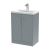 600mm Floor Standing 2 Door Vanity & Basin 1 - Hudson Reed JNU2303A Grey, Grey colour ,image 1