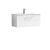 800mm Wall Hung 1 Drawer Vanity & Basin 2 - Nuie ARN125B White, White colour ,image 1