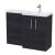 1100mm Right Hand Combination - Nuie ARN611R Black, Black colour ,image 1